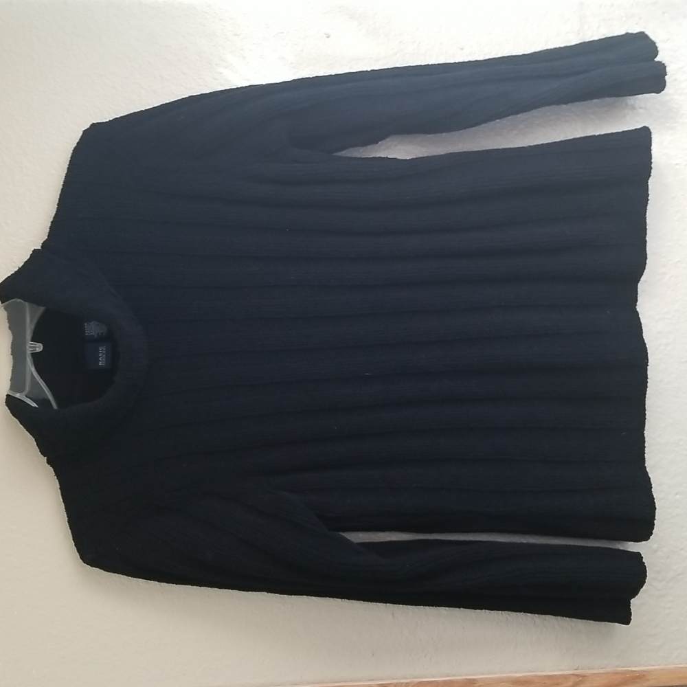 Chunky Knit Black Turtleneck